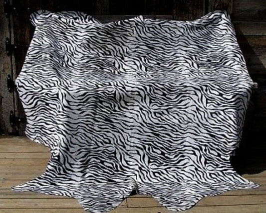 Baby Zebra Cowhide Black-White