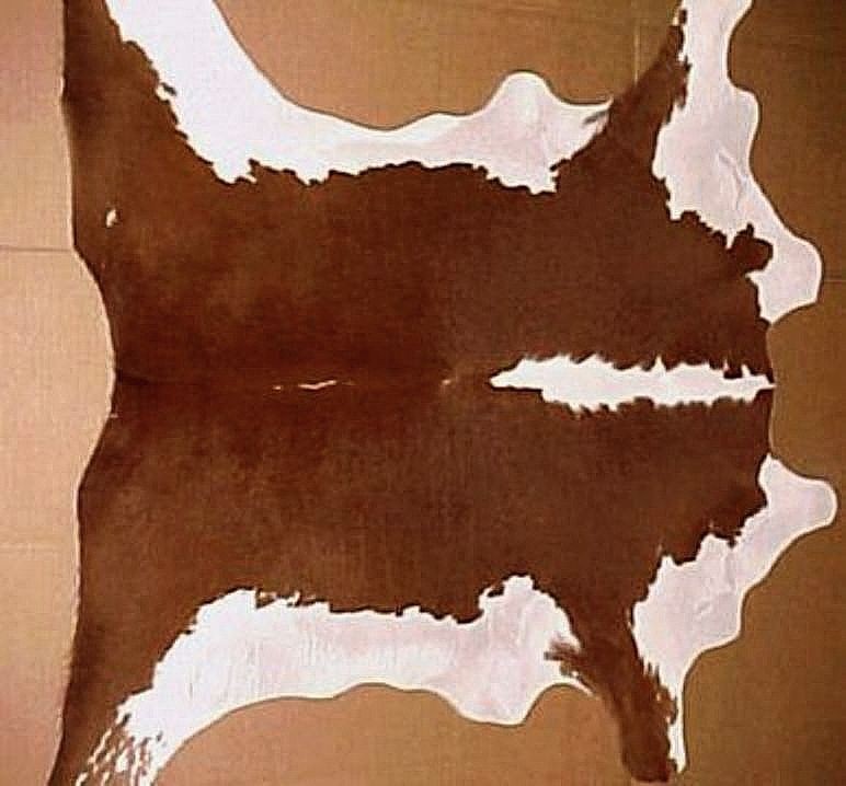 Brown Hereford Calfskin Throw