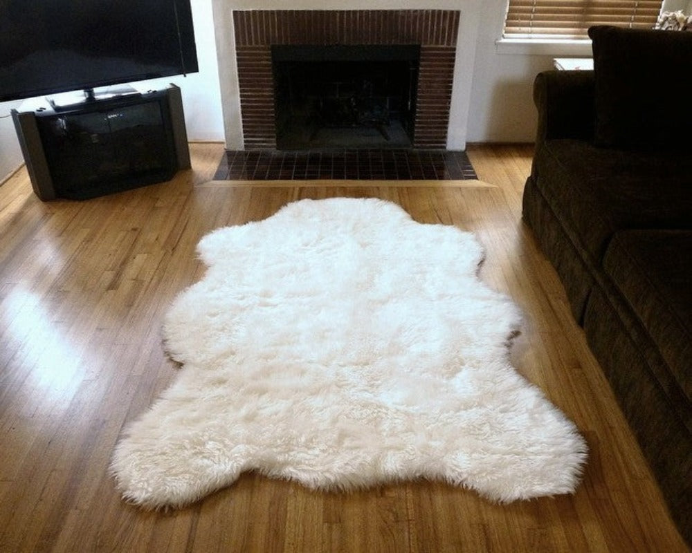 Super Plush Faux Polar Bear Rug