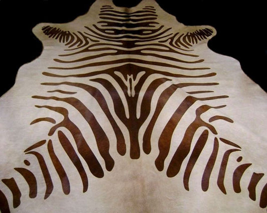 Zebra Cowhide Standard Brown-Beige