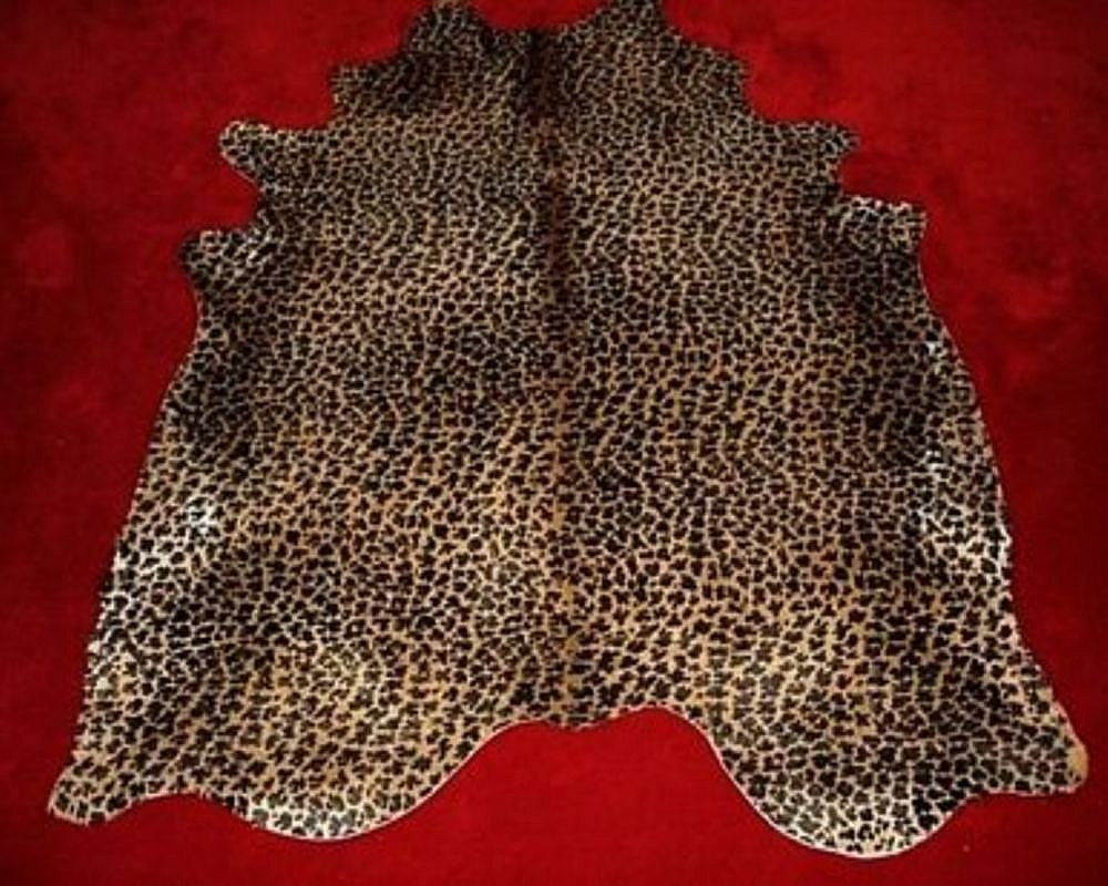 Leopard Cowhide on Caramel
