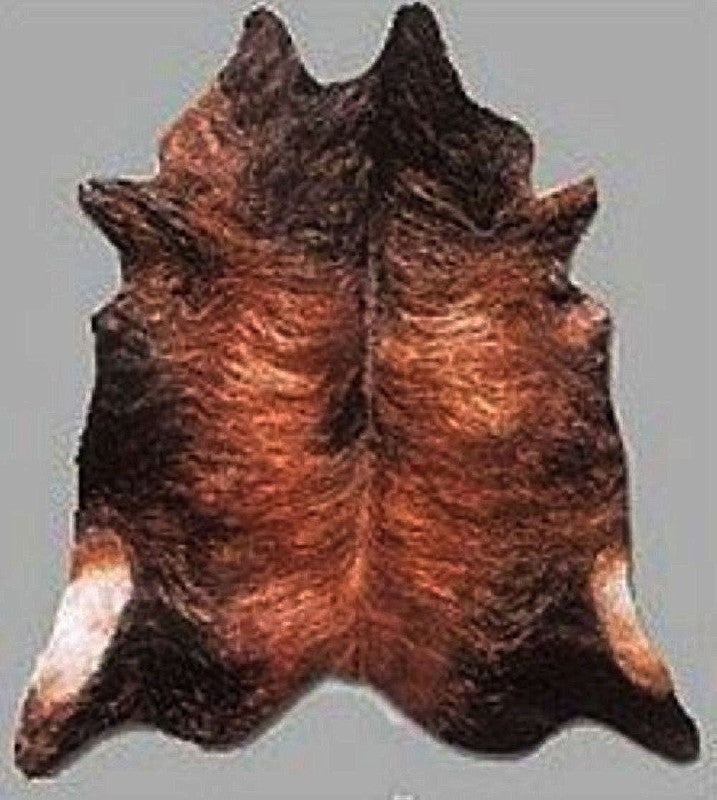Dark Brindle Cow Hide Rug